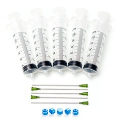 Dispense All 560 – 5x 60ml Industrial Syringe with 14g 4 Inch Blunt Tip and Cap