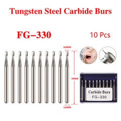 1-10Box Dental Surgical/ Carbide Burs for High Speed Handpiece Round Bur Diamond