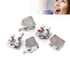 AZDENT Orthodontic Dental Brackets Roth MBT.022/.018 Hooks/Niti Round Arch Wire