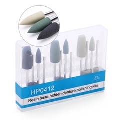 牙科硅胶抛光剂抛光毛 HP 底座隐藏假牙抛光套件 美国-