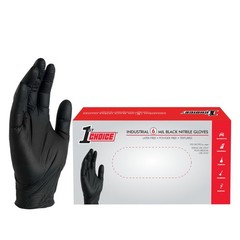 100 Pack Medium Black Nitrile Disposable Gloves For Automotive Work